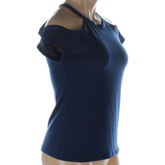 Rebellious One Cold Shoulder Tee Shirt NWT - Picture 2 of 7